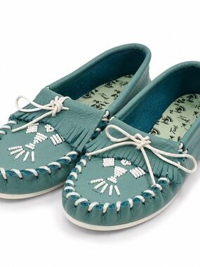 Taos Beaded Moccasins Limited Edition in Turquoise